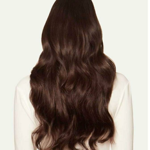 SOLD...Luxy real hair extensions..chocolate brown, - Picture 2 of 4